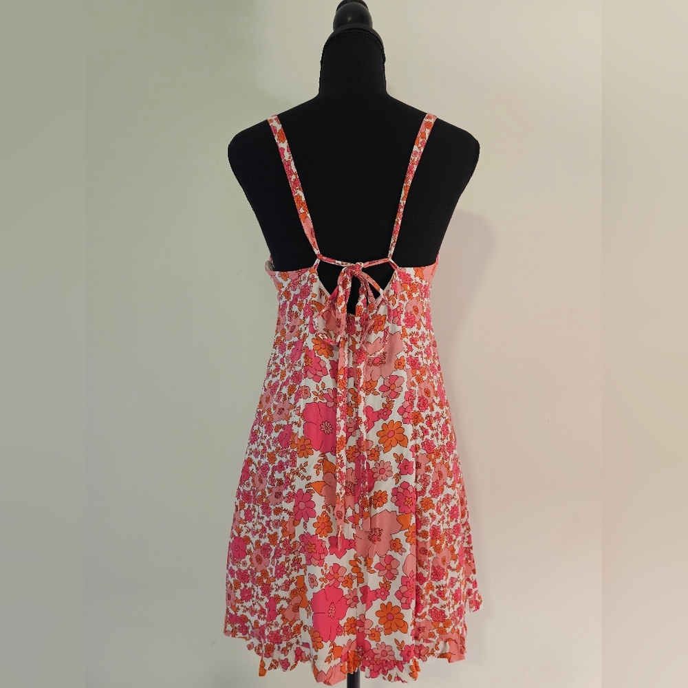 Free People Pink Floral Dress Size Small - Picture 3 of 3